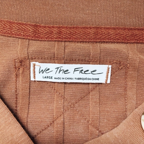 Free People Ribbed Henley - Picture 2 of 2